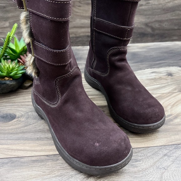 LL Bean Tek 2.5 Nordic Waterproof Insulated Tall Winter Boots Suede 8.5M - Picture 6 of 12